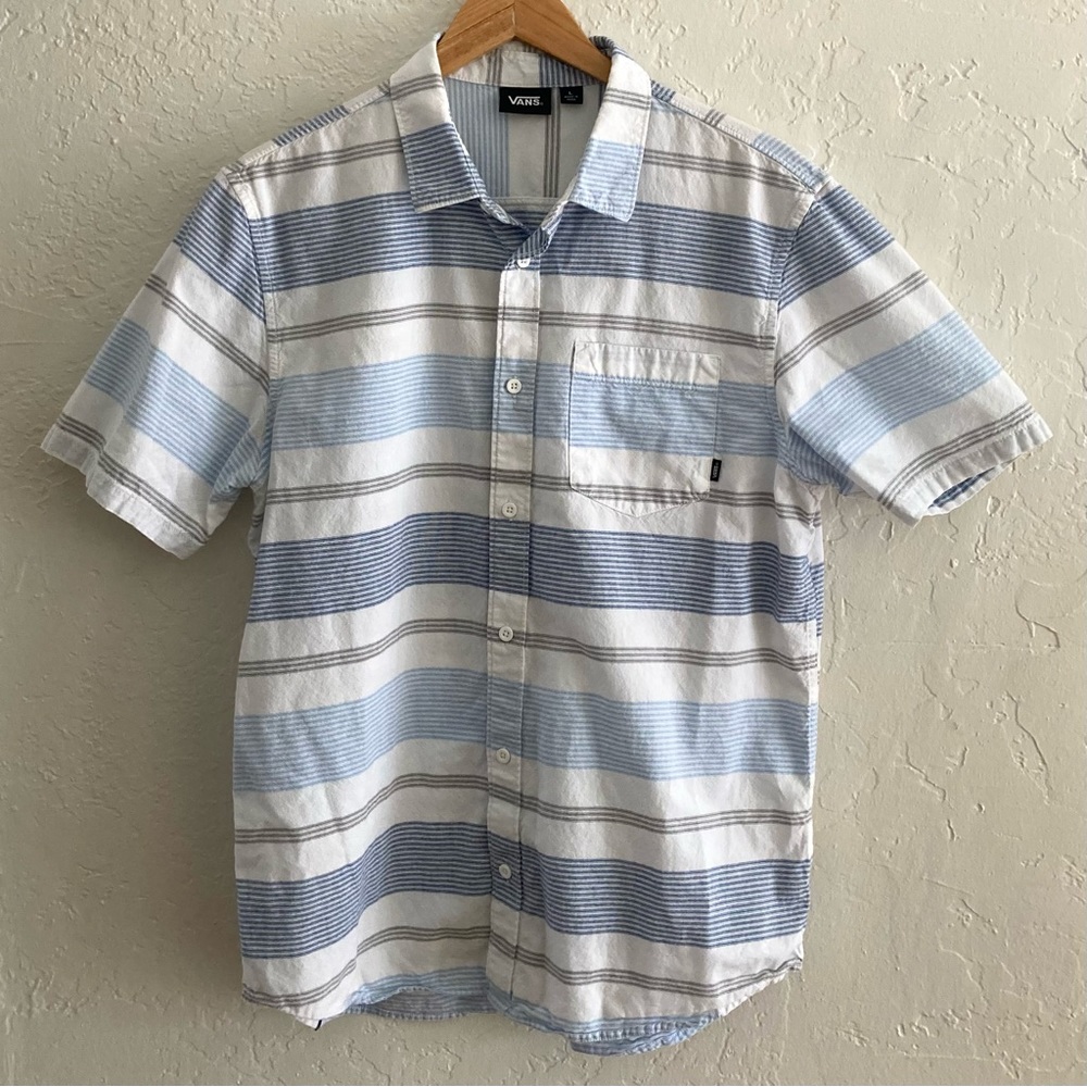 Vans s/s striped button up shirt